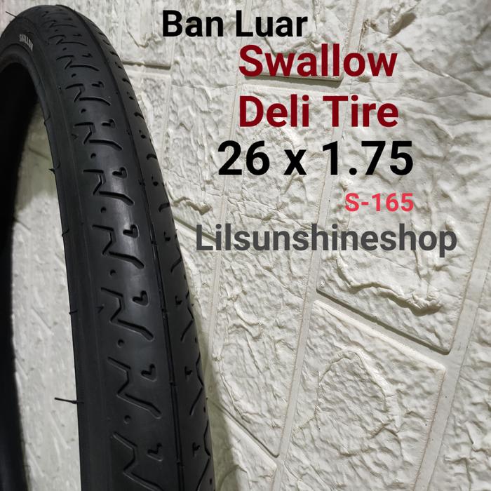 Gambar Ban Luar Sepeda 26 x 1.75 Swallow Deli Tire S-165 Mini MTB dari LilsunshineshopBikePart undefined Tokopedia