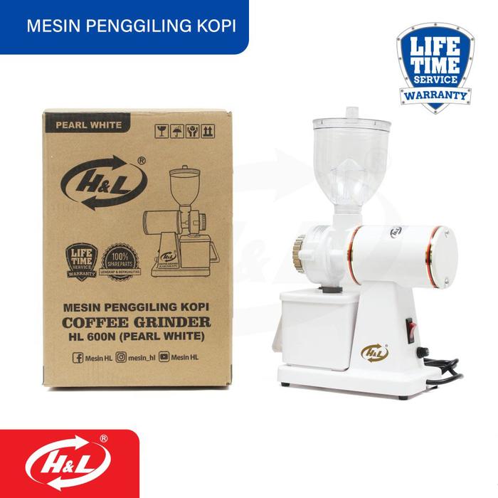 Gambar HL 600N Electric Coffee Grinder Mesin Giling Kopi Elektrik - Hitam - Putih dari Dbestcompushop undefined Tokopedia