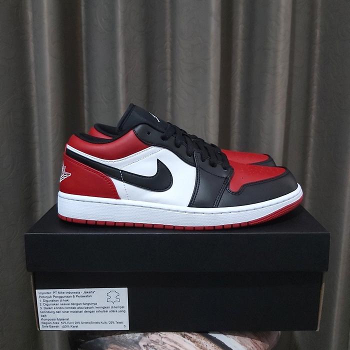 Jual Air Jordan Low Bred Toe Original Kota Surabaya Dose