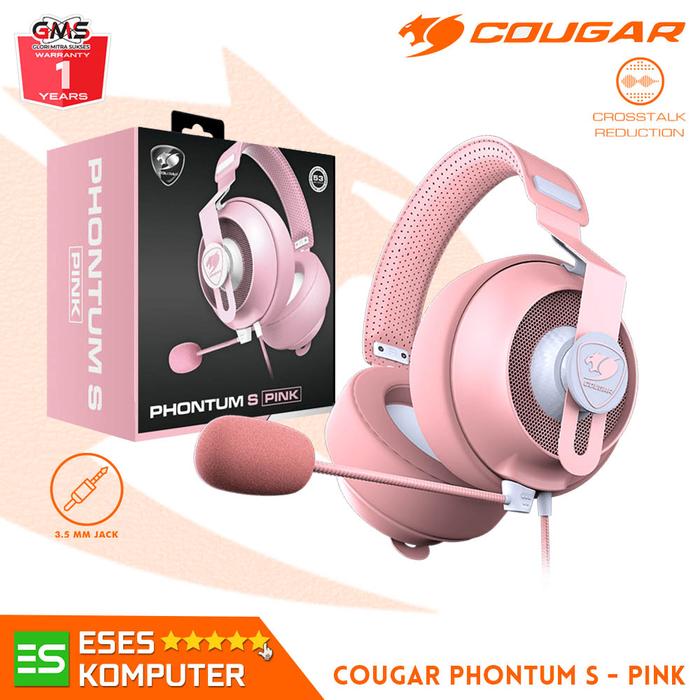 Pink Cougar Phontum S Gaming Headset Cougar Pink Headset Cougar