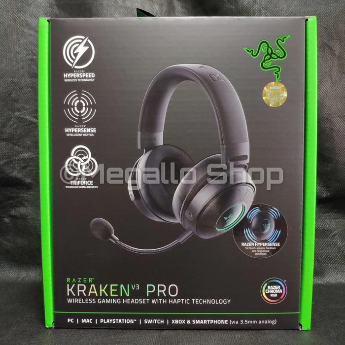 Gambar Razer Kraken V3 Pro with Haptic Technology - Wireless Gaming Headset - Hitam dari Megallo Shop undefined Tokopedia