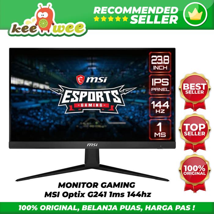 Jual MONITOR GAMING MSI Optix G241 1ms 144hz Kota Malang