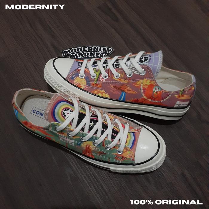 CONVERSE 70s LOW WILD WEST ENERGY MULTI BLACK EGRET ORIGINAL 41