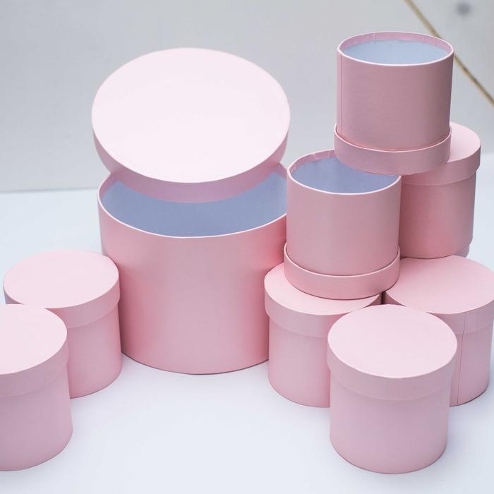 Gambar Kotak Bulat / Hardbox Bulat / Box Bulat / Hardbox / Diameter 15cm - Pink dari Crockbeans undefined Tokopedia