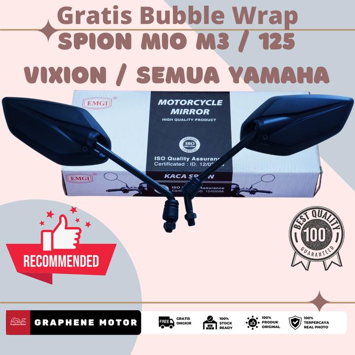 Gambar Spion Mio 125 M3 Xeon Jupiter MX Vixion / new Kaca Cembung EMGI 9320 dari Graphene Motor undefined Tokopedia