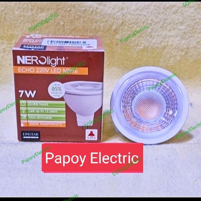 Gambar Lampu Led Spot Light MR16 7W/7Watt NERO ECHO SpotLight Tusuk 220V 7 W - Putih dari Papoy88Electric undefined Tokopedia