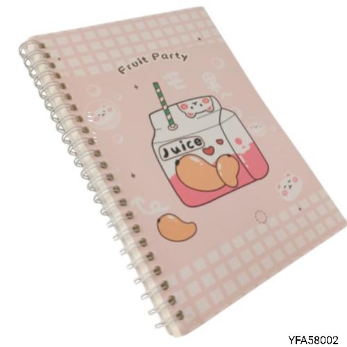 Gambar Diary spiral A5 no YFA580 korean lucu cat rabbit fruit party - peach party dari Lancarstationery undefined Tokopedia