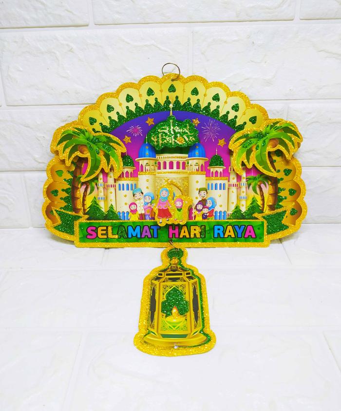 Gambar Dekorasi Lebaran KELUARGA - Dekorasi Hiasan Idul fitri - lentera besar dari Dunia Handycraft OLS undefined Tokopedia