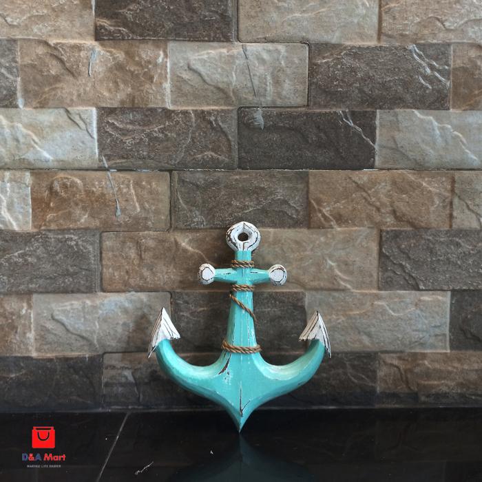 Gambar Dekorasi Hiasan Dinding Gantung Antik Jangkar Tali Home Decor Ukuran S - Hijau dari D&A Mart undefined Tokopedia