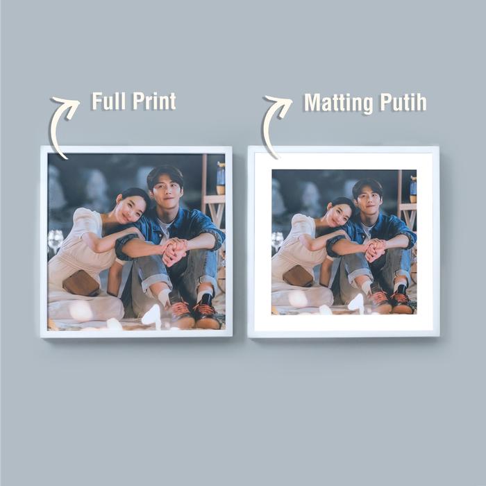 Gambar 4 pcs Paket Cetak 20x20 Bingkai Foto Tempel - Stickable Frame - Bright White, 4x MattingPutih dari PHOTOSOLUTION ID undefined Tokopedia