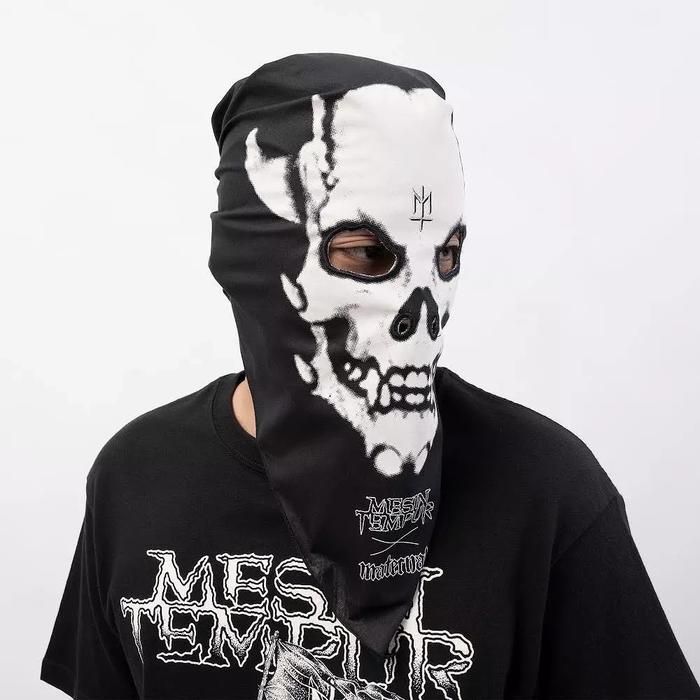 Gambar Maternal Disaster x Mesin Tempur - TOPENG TEMPUR - Acc - Hitam, 54x54 dari The Blacken Culture undefined 4 Tokopedia