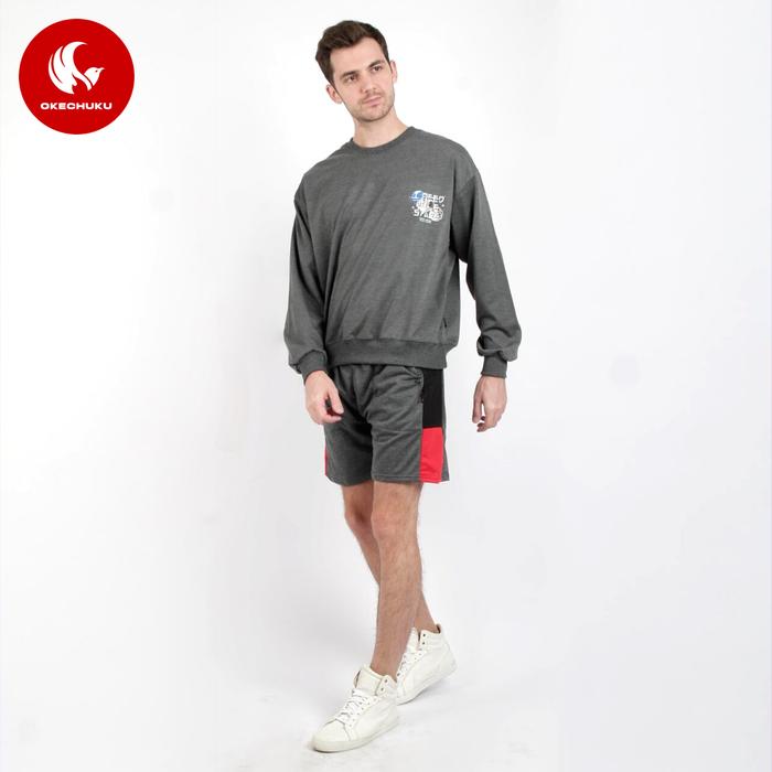 Okechuku SW M81 02 Sweatshirt Pria Sweater Sablon Switer Pullover L