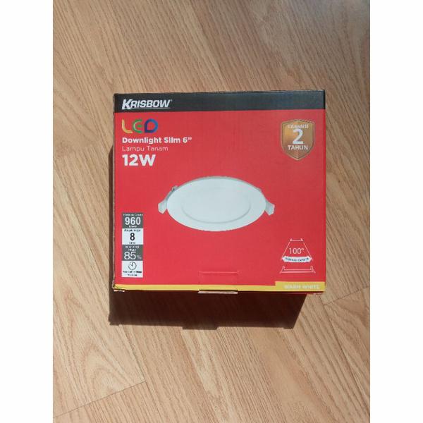 Gambar Downlight led krisbow / lampu tanam plafon / krisbow downlight slim - 12 watt kuning dari Everytools99 undefined Tokopedia