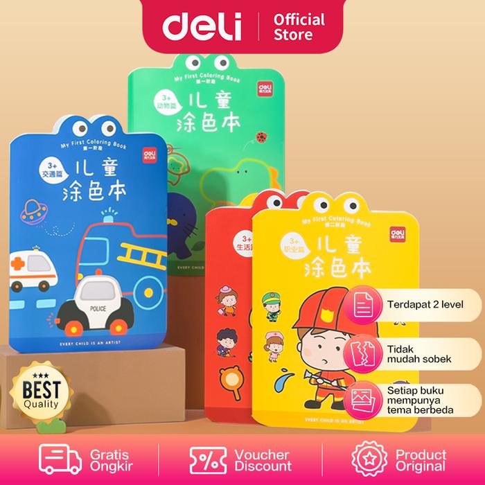 Gambar Deli Buku Mewarnai Anak Balita Dengan Tema&Pelajaran Mandarin 73383 - First stage dari Deli Stationery Indonesia undefined Tokopedia