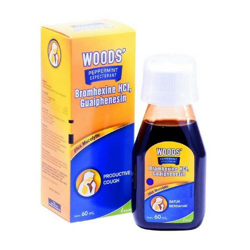 Gambar WOODS PEPPERMINT EXPECTORAN & PEPPERMINT ANTITUSIVE 60ML - Obat Batuk - expetoran/biru dari Apotek Clover Farma undefined Tokopedia