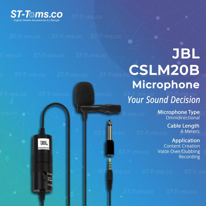 Jual JBL Commercial CSLM20B / CSLM 20B Omnidirectional Lavalier