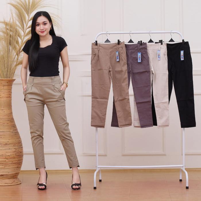 Gambar Celana Kantor Wanita - M, Mocca dari BOSSe store TA21 undefined Tokopedia