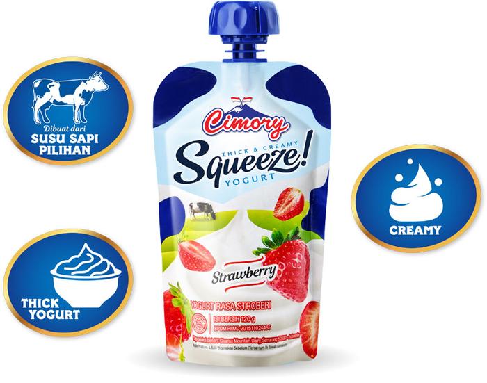 Gambar CIMORY SQUEEZE YOGURT 120 ML YOGHURT ALL VARIAN SEMUA RASA dari Astar Food undefined 5 Tokopedia
