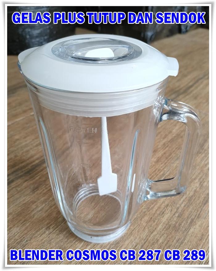 Gambar GELAS DAN TUTUP PLUS SENDOK BLENDER COSMOS CB 287 CB 289 - SET GELAS dari Toko Sahabat Sparepart undefined Tokopedia