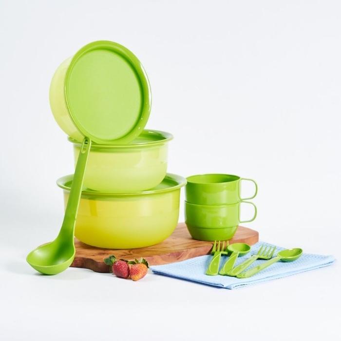 Gambar Mangkok set es buah / serving set bowl / harumi serving set - Hijau dari ZAGIO undefined Tokopedia
