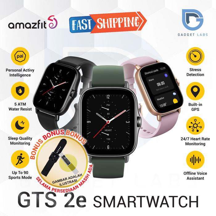 Jual Amazfit GTS 2E Smartwatch Sport 2 E - Jam Tangan Digital Garansi Resmi  - Obsidian Black - Jakarta Utara - Gadget Labs | Tokopedia