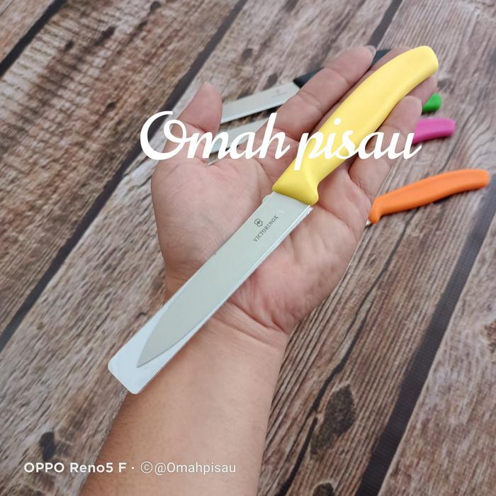 Gambar Paring knife pisau dapur victorinox 10 cm 6.7701 Red original Swiss - Kuning dari Omah Pisau Jogja undefined Tokopedia