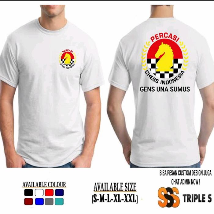 Gambar KAOS PERCASI CHESS INDONESIA GENS UNA SUMUS KAOS PERSATUAN CATUR - S dari TripleS Apparel undefined Tokopedia