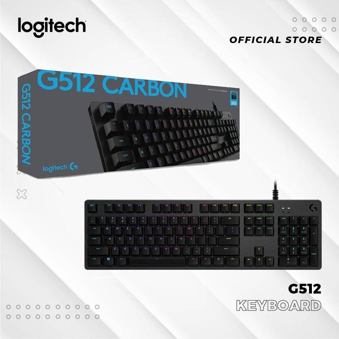 Gambar Logitech G512 / G 512 Mechanical Gaming Keyboard - Clicky - Clicky dari Gaming Plus Store undefined Tokopedia