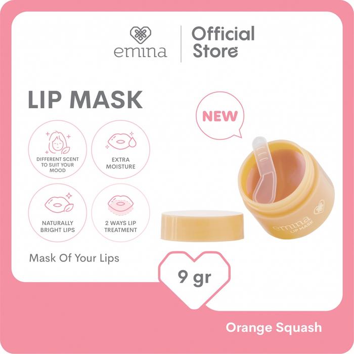 Gambar EMINA Lip Mask 9gr / EMINA MASKER BIBIR BPOM - Orange dari beautyshopindo undefined Tokopedia