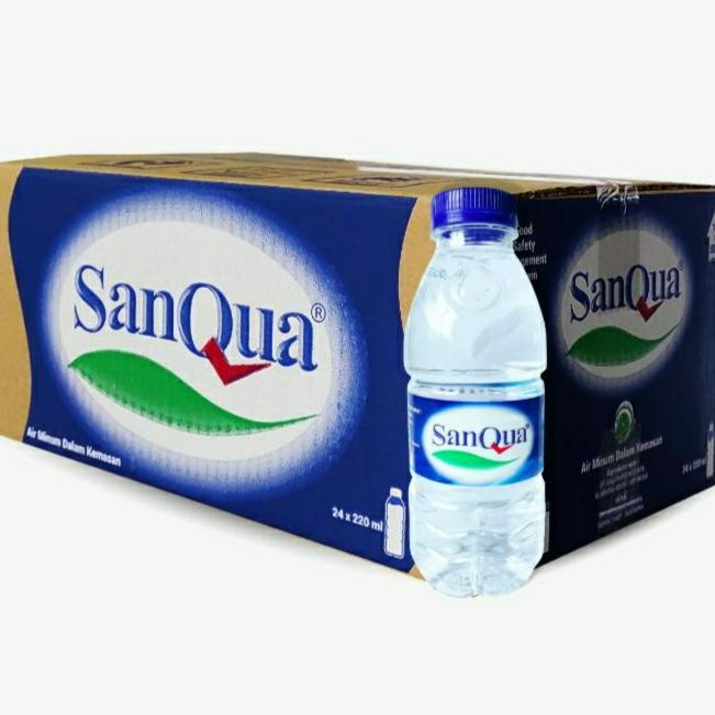 Gambar SanQua Air Mineral 220 ml Botol Mini (24 Botol) dari Pucung Katamso undefined Tokopedia