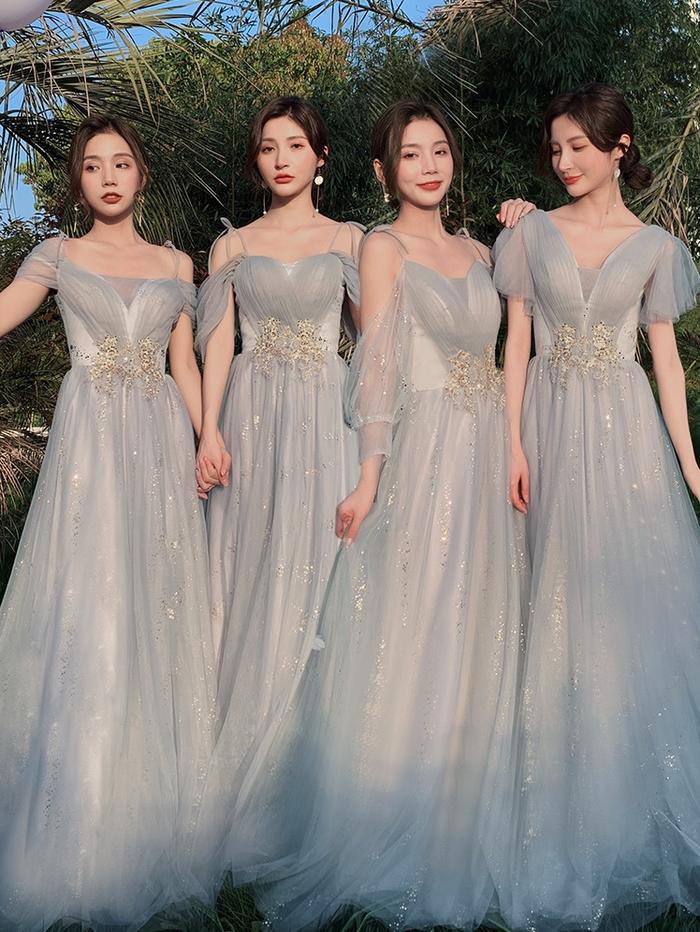 Bridesmaid Dresses Dress Muslimah 2018 Muslim Satin Long Sleeve