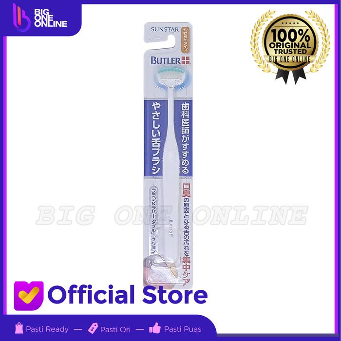 Gambar Pembersih Lidah GUM, GUM Butler Tongue Cleaner, Sikat Lidah Butler - Putih dari Big One Online undefined Tokopedia