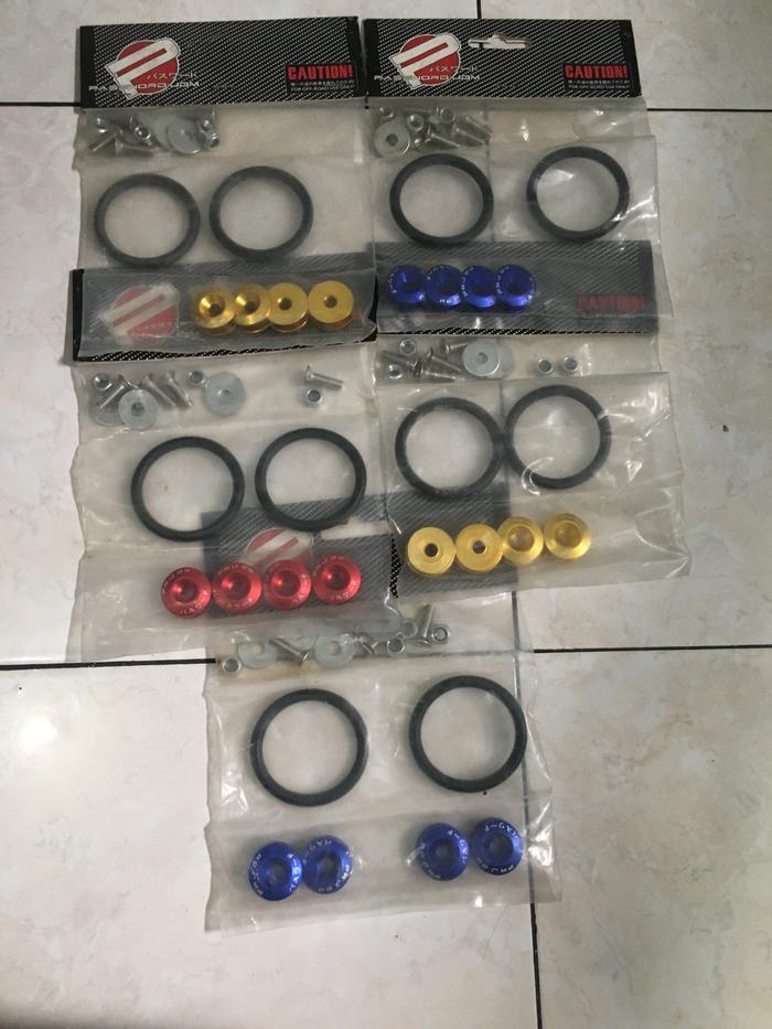 Gambar quick release bumper racing universal - Merah dari Bubur Custom Autocars undefined Tokopedia