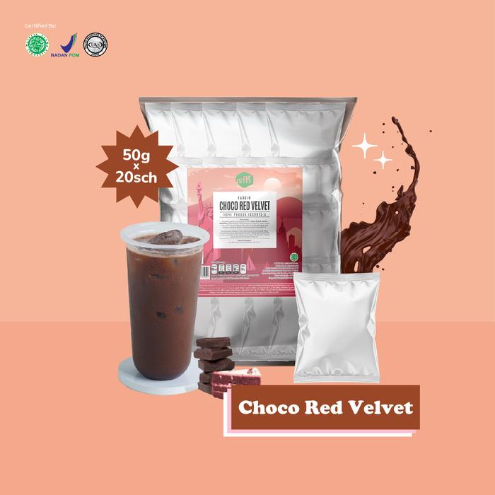Gambar Powder Drink Coklat 1Kg | BUBUK MINUMAN RASA CHOCOLATE | BPOM & HALAL - Choco RedVelvet dari Pabrik Powder Drink BPOM HALAL undefined Tokopedia