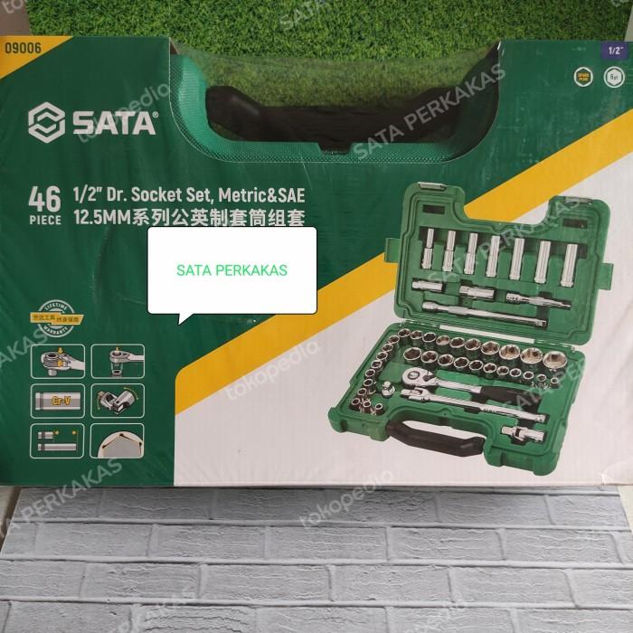 Jual SATA TOOLS Kunci Socket Set 46 Pcs 1/2 Inch (METRIC & INCH SAE ...