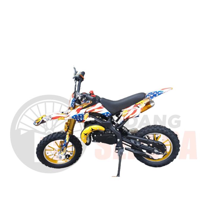 Gambar MOTOR MINI XTM TRAIL CROSS AIR BRUSH 49 CC RING 10 2 TAK MUATAN 100KG - Blue dari Sepeda dan Motor Listrik undefined Tokopedia