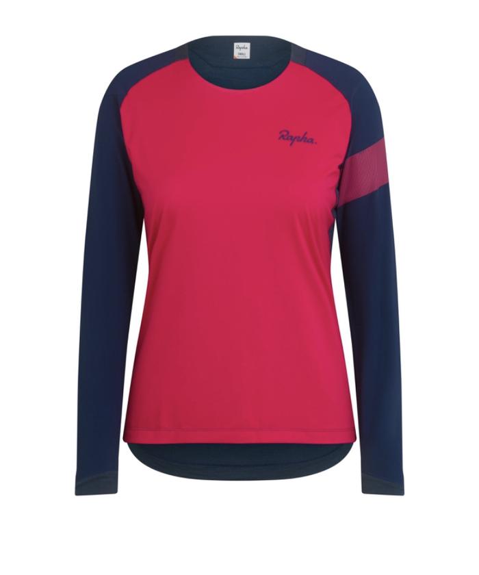 Gambar Rapha Women Trail Windblock Jersey road bike - Navy Pink, XS dari Running Bites undefined Tokopedia