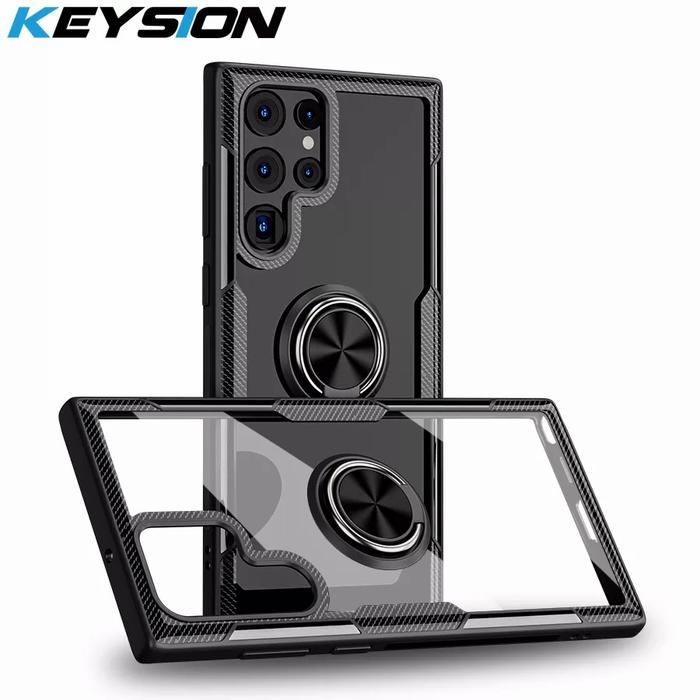 Gambar Case Samsung Galaxy S22 Ultra 5G Original Ring Fuze Cover Clear Casing - Hitam, Sams S22 Ultra dari Univers Sale undefined Tokopedia