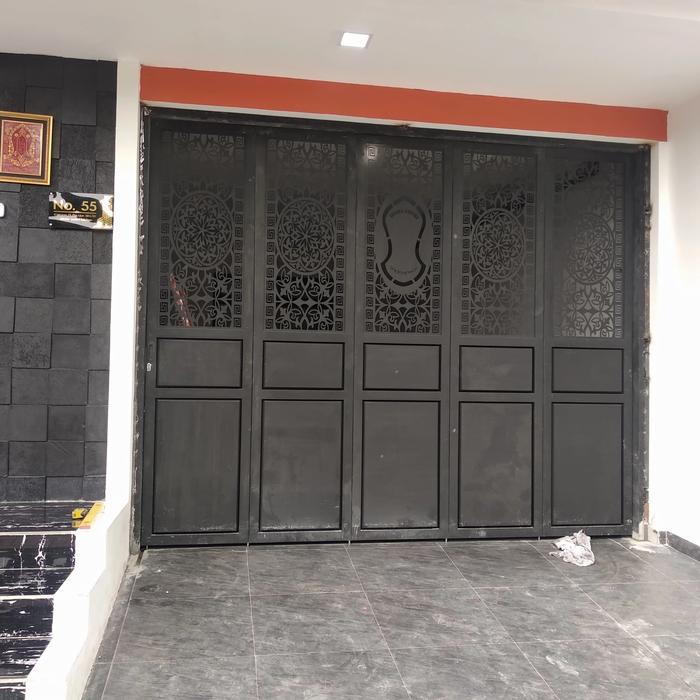 Gambar pintu garasi sliding - Hitam, 63x255 cm dari fahrri jaya kreasi undefined Tokopedia