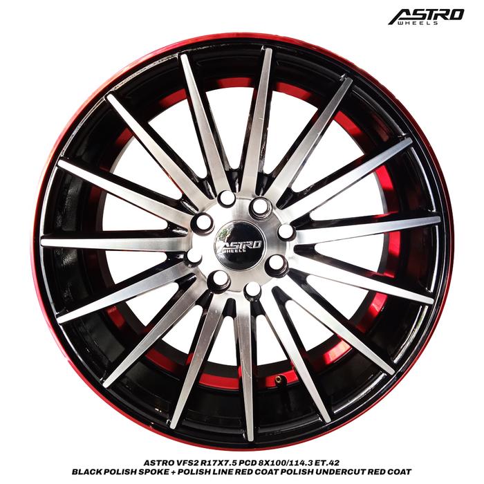 Gambar Velg Mobil ASTRO Wheels VFS2 17x7.5 8x100/114.3 ET 42 BPS+PR dari OTTOBAN INDONESIA undefined Tokopedia