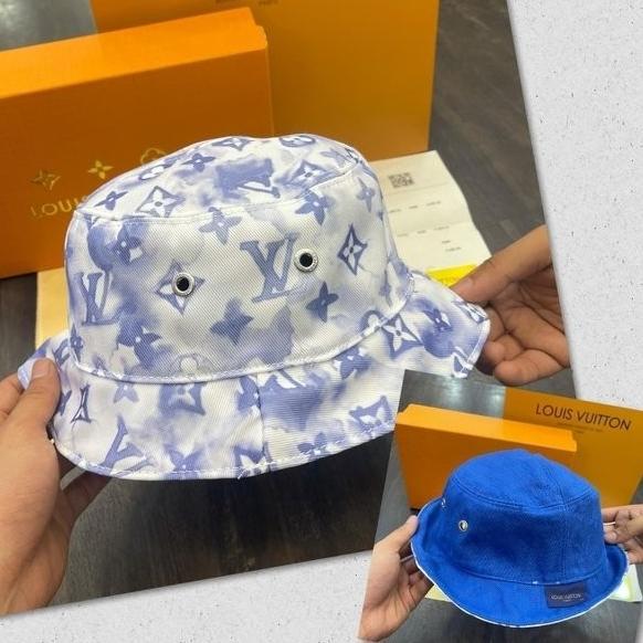 Jual TOPI BUCKET HAT PRIA LV LOUIS VUITTON MIRROR ORIGINAL SB1000