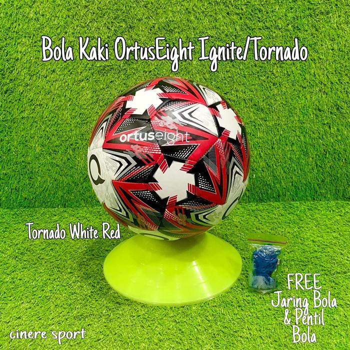 Gambar Bola Kaki / FootBall Ortuseight Tornado / Ignite FB ORIGINAL - I.white/red dari Cinere Sport undefined Tokopedia