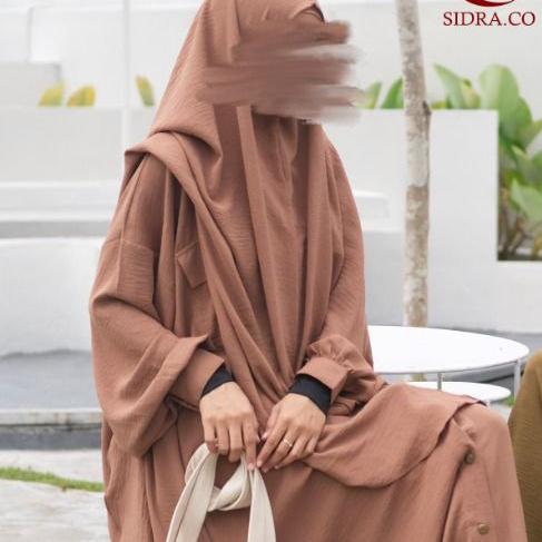 Gambar NOT SO BASIC NSB ABAYA BY SIDRA - Caramel, M dari Be adore muslim wear undefined Tokopedia