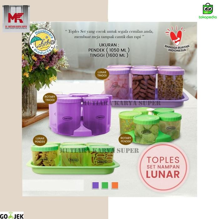 Gambar Toples Nampan Set | Toples Set Nampan Lunar |Toples Set Nampan Rotary - Rotary Pendek dari Mutiara Karya Super undefined Tokopedia