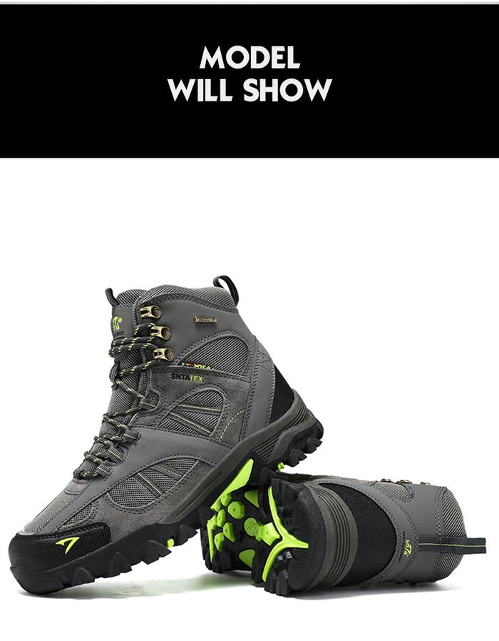 Gambar Sepatu Gunung Hiking Tinggi Snta 499 Adventure Series/Trekking/Outdoor - GreyGreen, 40 dari SNTA Outdoor undefined Tokopedia