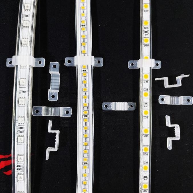 Gambar KLEM LED STRIP TRANSPARAN / KLEM LAMPU LED STRIP BENING - KLEM LED STRIP dari Lapakmall05 undefined Tokopedia