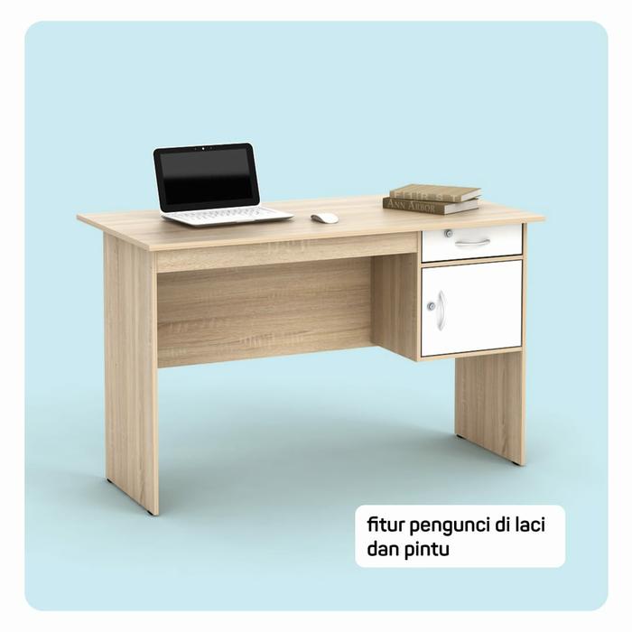 Gambar Meja Kantor Metropolis MT-122 N | Kerja MT-122N MT122N sonoma white dari Toped Kita undefined Tokopedia