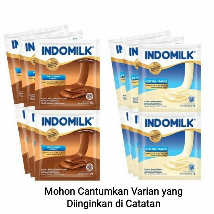 Gambar Indomilk Susu Kental Manis Plain - Indomilk Sachet dari Marbel U undefined Tokopedia