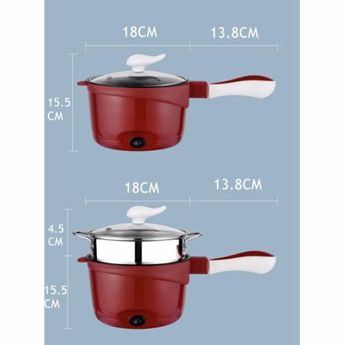Gambar Multifungsi Panci Listrik lapisan keramik 18cm - Merah dari Rory Store Official undefined Tokopedia