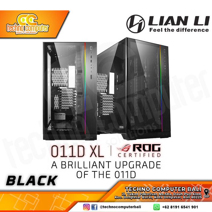 Gambar LIAN LI PC-O11 DYNAMIC XL ROG CERTIFIED - Hitam dari Techno Computer Bali undefined Tokopedia